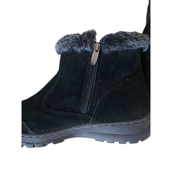 NWOT Khombu Black Suede Ankle Boots Sz 10M - Picture 5 of 8